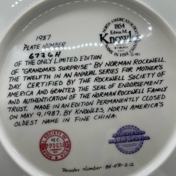 Norman Rockwell GRANDMA'S SURPRISE' BY NORMAN ROCKWELL - Picture 4 of 6